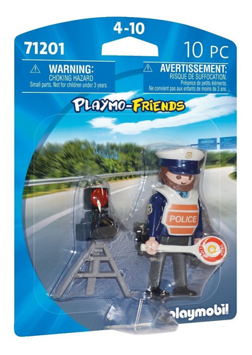 Figura Armable Playmobil Playmo-friends Policía Detráfic10pc