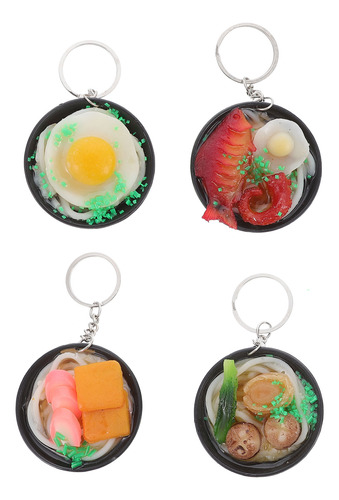 Llavero Ramen Modelo Key Fob, 4 Unidades