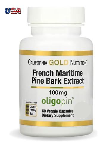 Oligopin® (pycnogenol) Pinheiro Francês 100mg 60 Cápsulas Sabor Validade 12/2025