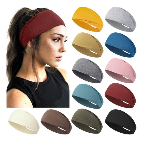 comprar Vincha Deportiva Mujer Elástica Antideslizante Set X 12pzas