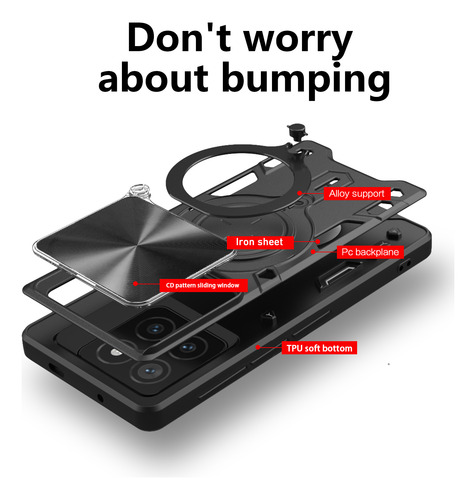 Funda Proteger Rotación Andamio +mica Para Xiaomi 14t/ Pro