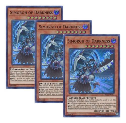 Yugioh! ×3 Simorgh Of Darkness - Rira (super Rare) Tercia Simorgh Of Darkness Inglés (Usado)