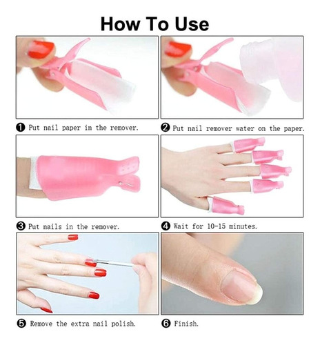 Set Pinzas Para Retirar Sistemas Esmalte Semipermanente Uñas