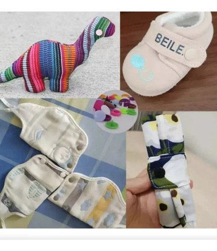 Pinza Kam Botón Presión Broche T5 18 Colores 200 Juegos
