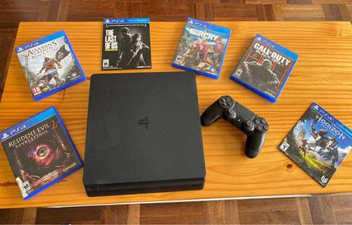 Sony Playstation 4 Slim 1 Tb + 6 Juegos 