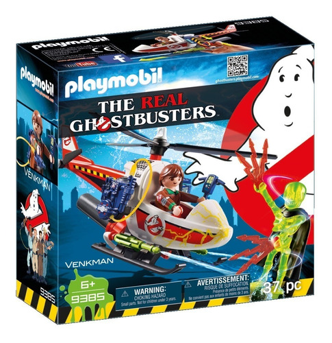 Figura Para Armar Playmobil Ghostbusters Venkman Helicóptero Cantidad de piezas 37