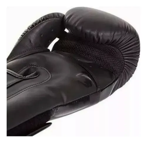 Guantes De Boxeo Negros Mate De 16 Oz Para Entrenamiento
