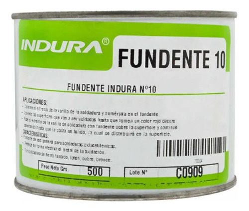 Fundente De Uso General #10 Tarro De 500gr. (f0106) Indura