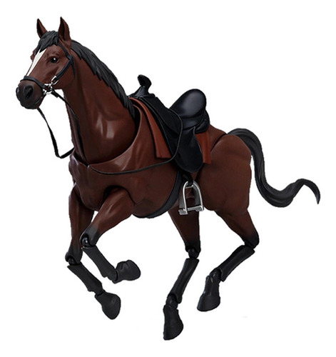 Modelo De Figura De Caballo A Escala 1/12, Accesorio Marrón