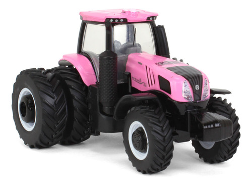 Miniatura Trator Rosa New Holland T8.830 Rodado Duplo 1/64
