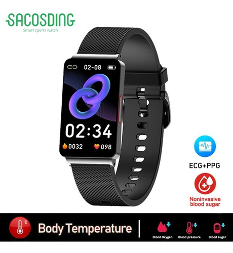 Reloj Inteligente Para Mujer Glucosa Ecg+ppg 1.57 Smartwatch