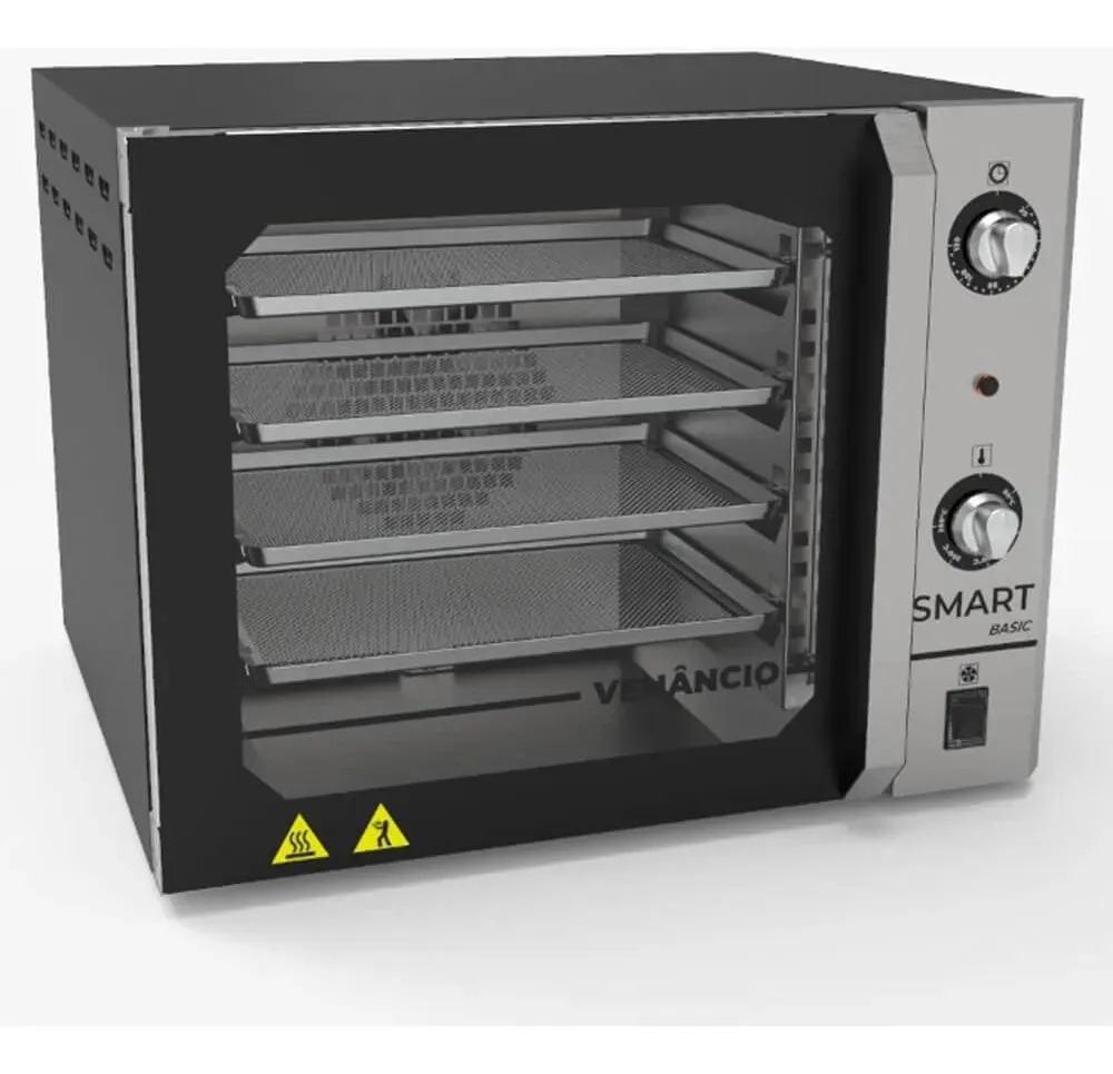 Forno Industrial Elétrico Venâncio Fcsb4e 55l Smart Basic Cor Aço Escovado