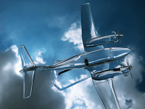 Aviao King Air F-90 Esc:1/85(14cm) Miniatura Maquet Presente