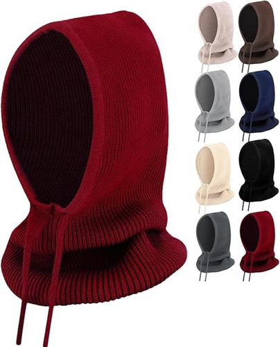 Peicees - Bufanda Con Capucha, Gorro De Punto, Pasamontañas