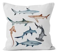 Comprar Hiwx Funda De Almohada De Tiburón, Funda De Almohada Para De