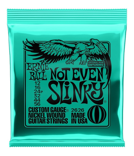 Encordoamento Ernie Ball 012 Not Even Slinky Heavy Drop C