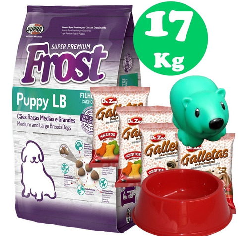 Frost Cachorro Lb 15kg + 3 Pate + Plato + 6 Pagos