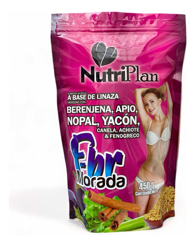 Fibra Linaza Morada Adelgazante 450g Nutr - g a $52