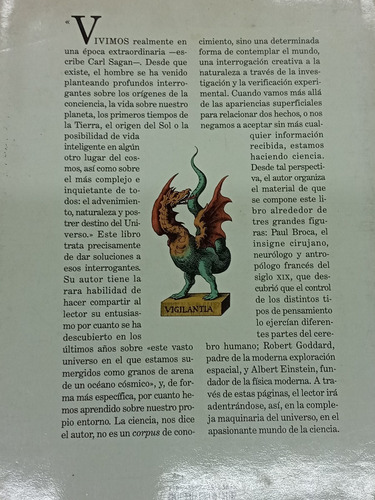 Imagen 2 de 5 de El Cerebro De Broca * Carl Sagan * Critica * Tapa Dura *