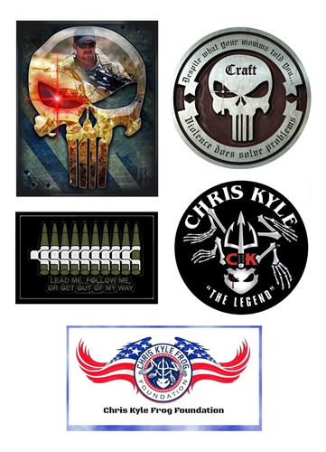 United States Navy Seals C. Kyle Stickers Autoadhesivos Set2