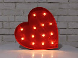 Corazòn Luminoso Decoraciòn 15x15 Onfire Store !