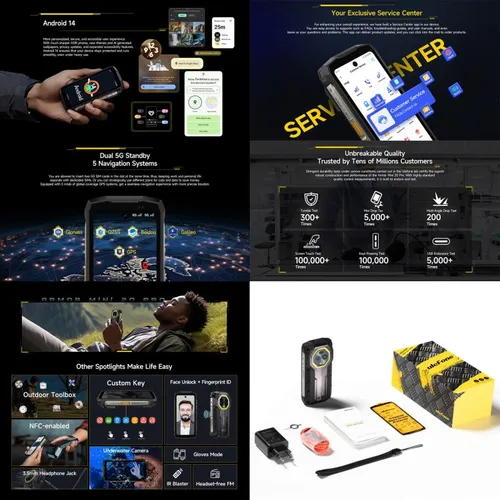 Ulefone Armor Mini 20 Pro 8gb+256gb Ip68/ip69k Android 14 Di