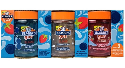 Elmer´s Gue Slime Splash Pack X 3 Piezas