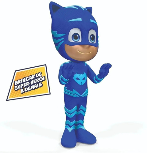 Boneco Menino Gato Boneco Pj Masks Articulado - Elka 1136