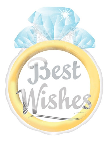 4 Globos Anillo Compromiso Diamante Best Wishes Met 18 Boda