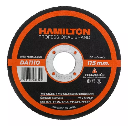 Disco Amoladora Diamantado P- Madera 115 Mm Hamilton Seguro