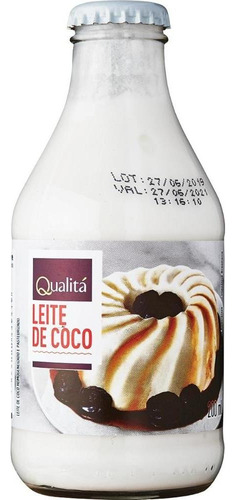 Leite de Coco Qualitá Vidro 200ml