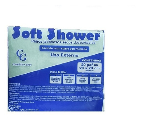 Paños Jabonosos Soft Shower Para Un Baño Mas Fácil 