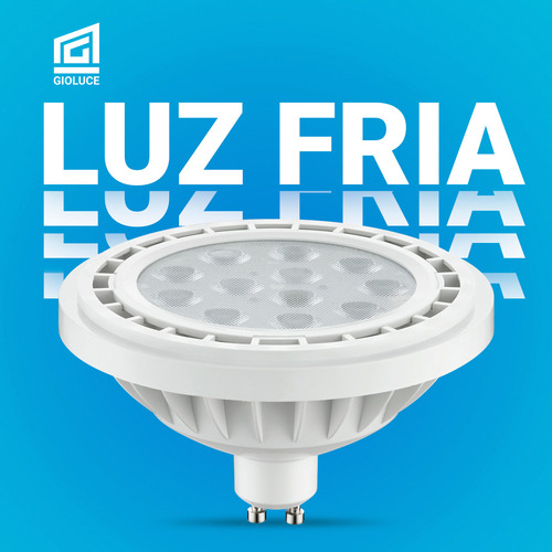 Lampara Ar111 Dicroica 11w Pack X2 Gu10 220v Foco Luz Led Luz Luz Fria