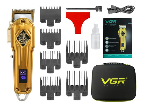 Maquina Corta Pelo Vgr V-267 Clipper Recargable Valija Usb