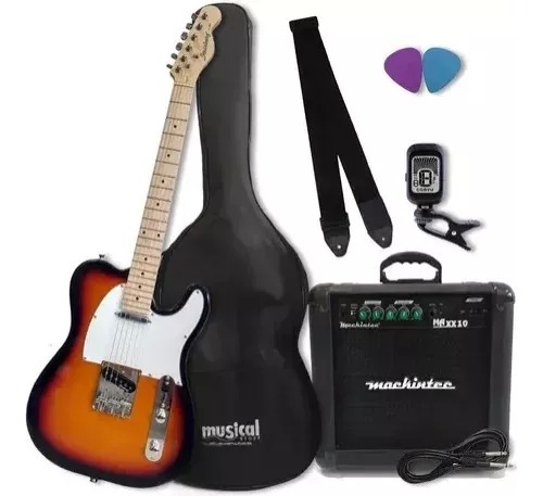 Guitarra Telecaster Strinberg Tc120s Sb Com Kit Completo!