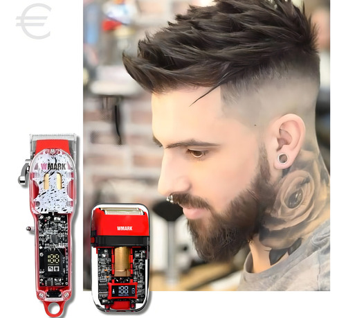 Máquina De Corte Profissional E Shaver Wmark Acabamento