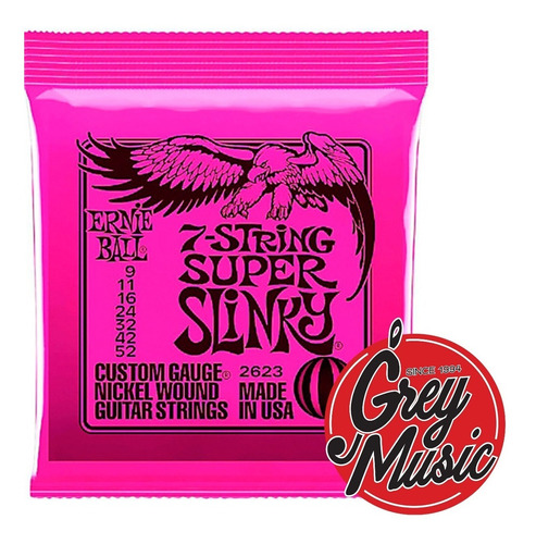 Encordado Guitarra Elect Ernie Ball 2623 7 Cuerdas 09-052