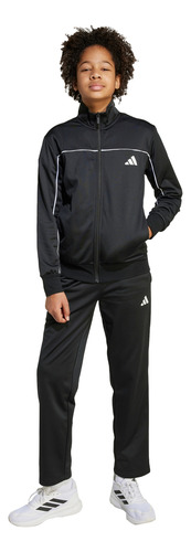 Conjunto Adidas Casual Tricot Niños Negro Jl7479
