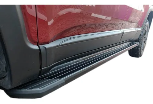 Estribos Aluminio Negro Bepo Suv P/ Fiat Toro 2017 A 2020