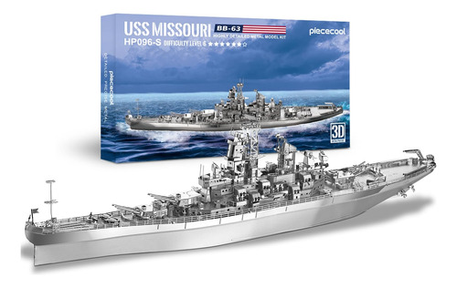 Piececool Rompecabezas 3d Para Adultos, Uss Missouri Battles