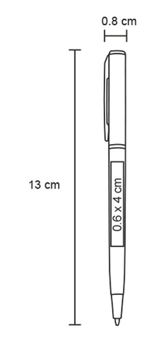 Imagen 5 de 9 de Paquete De 10 Bolígrafos De Aluminio Con Mecanismo Retráctil