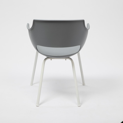 Imagen 5 de 6 de Silla De Comedor Diseño Frida Base Blanca | Contado
