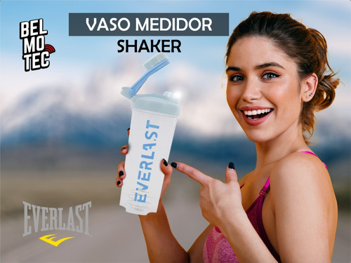 Imagen 2 de 10 de Vaso Mezclador Proteina Shaker 2 En 1 Hermetico Marca Origin