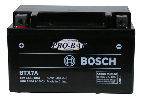 Bateria Motos Bosch Gel Ytx7a-bs  Agm Honda