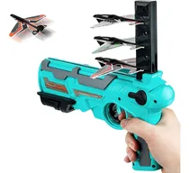 Comprar Pistola De Espuma Para Lanzar Aviones Azul Con 4 Aviones