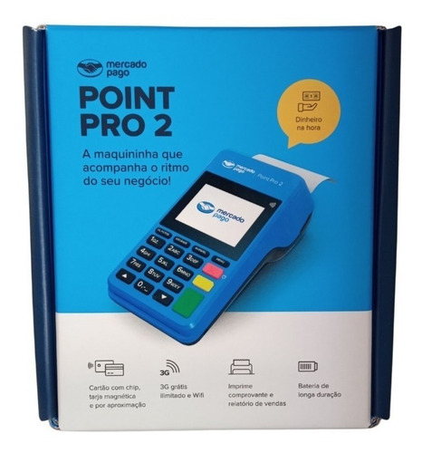 Imagem 2 de 5 de Máquina Maquininha Credito Debito Point Pro2 Melhor Modelo