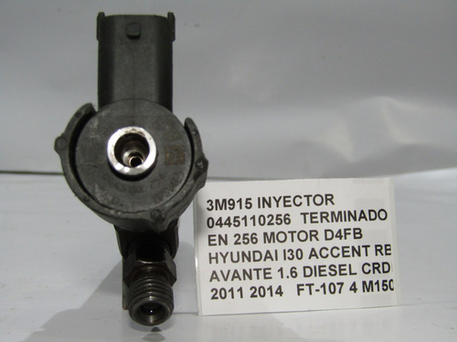 Inyector 0445110256 Terminado En 256 Motor D4fb Hyundai (Usado)