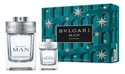Set Bvlgari Man Rain Essence Edp 2 Piezas