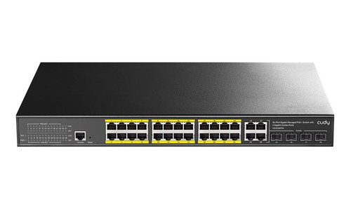 Switch Cudy Gs2028ps4 24 Puertos Gigabit Poe + 4 Sfp 400w