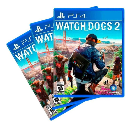 Combo Com 3 Watch Dogs 2 Ps4 Midia Fisica